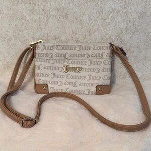 Juicy Couture Beige and Brown Crossbody Bag